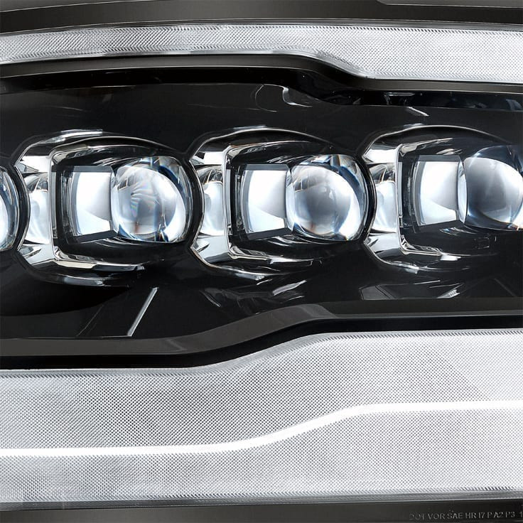 Buy Front headlights Dodge RAM 1500 Classic 2009-2023 LED NOVA Series Carbohydrate-Black Alpharex Axhl-DR09-PLD-LB-A-G2