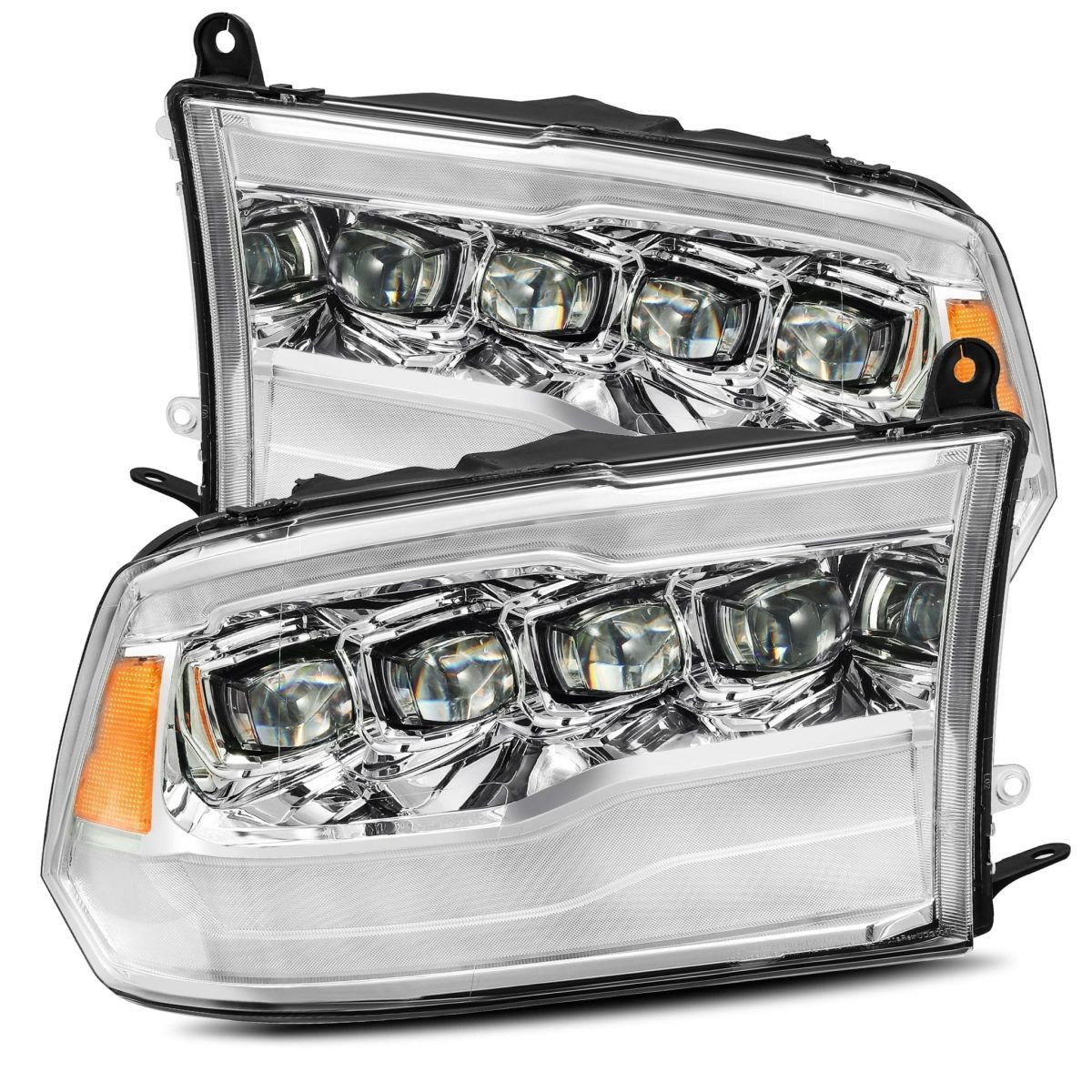 Buy Front headlights Dodge Ram 1500 Classic 2009-2023 LED NOVA CHRM CHRME ALPHARAREX AXHL-DR09-PLD-C-A-A-G2