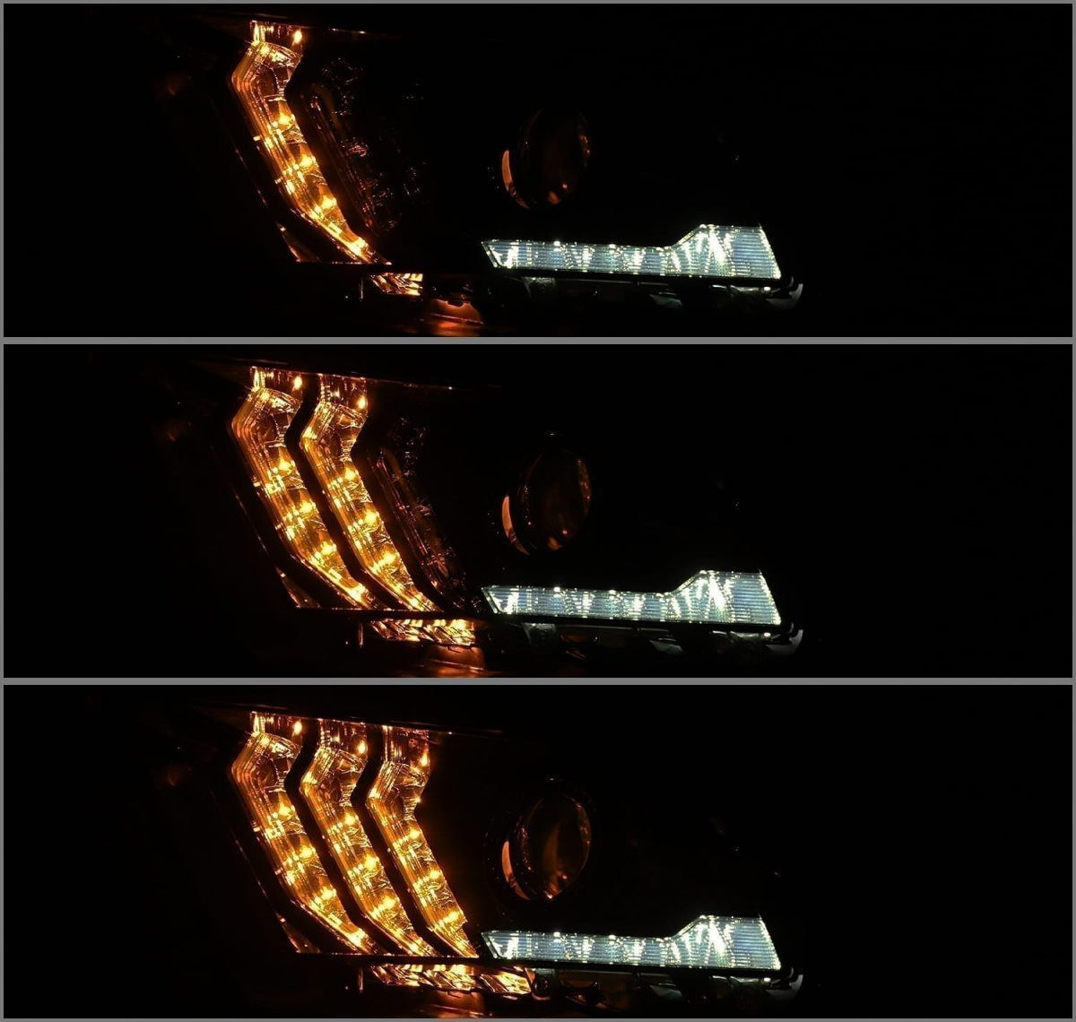 Купить Передние фары Ford Mustang 2010-2014 PRO серия углево-черные AlphaRex AXHL-FM10-PPTS-LB