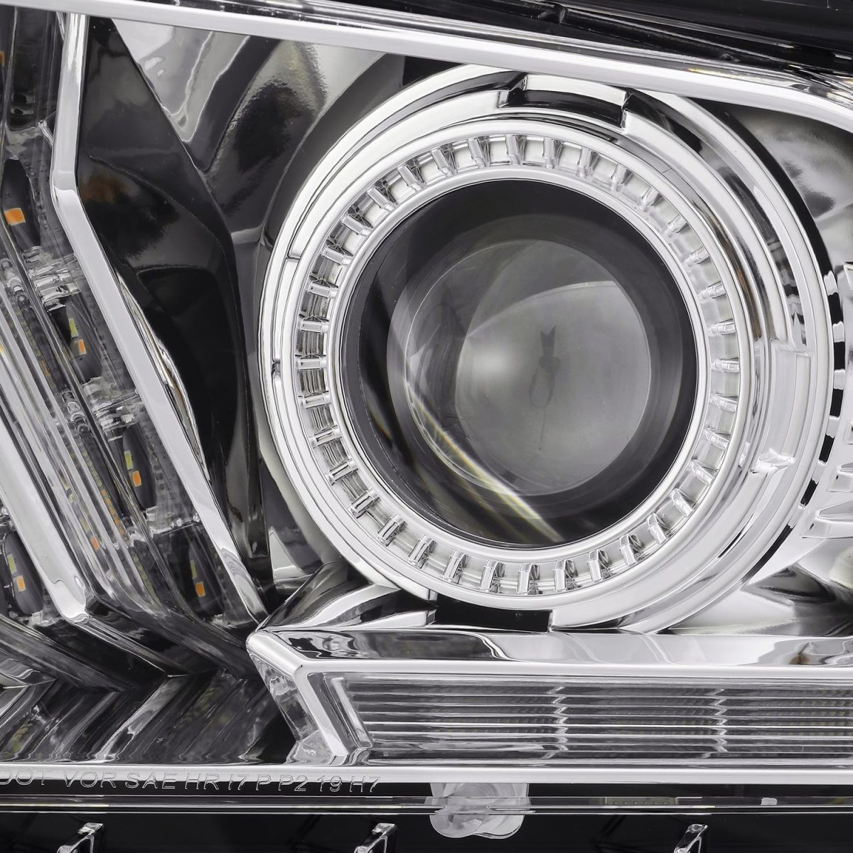 Купити Передні фари Ford Mustang 2010-2014  PRO серія хром AlphaRex AXHL-FM10-PPTS-C