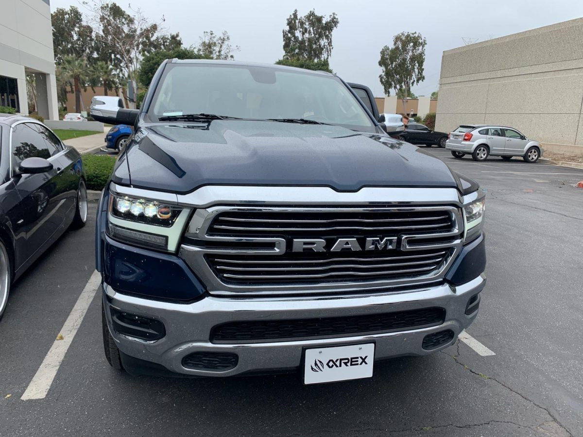 Купити Передні фари Dodge Ram 1500 2019-2023 LED NOVA серія вуглево-чорні AlphaRex AHL-DR19-N-LB