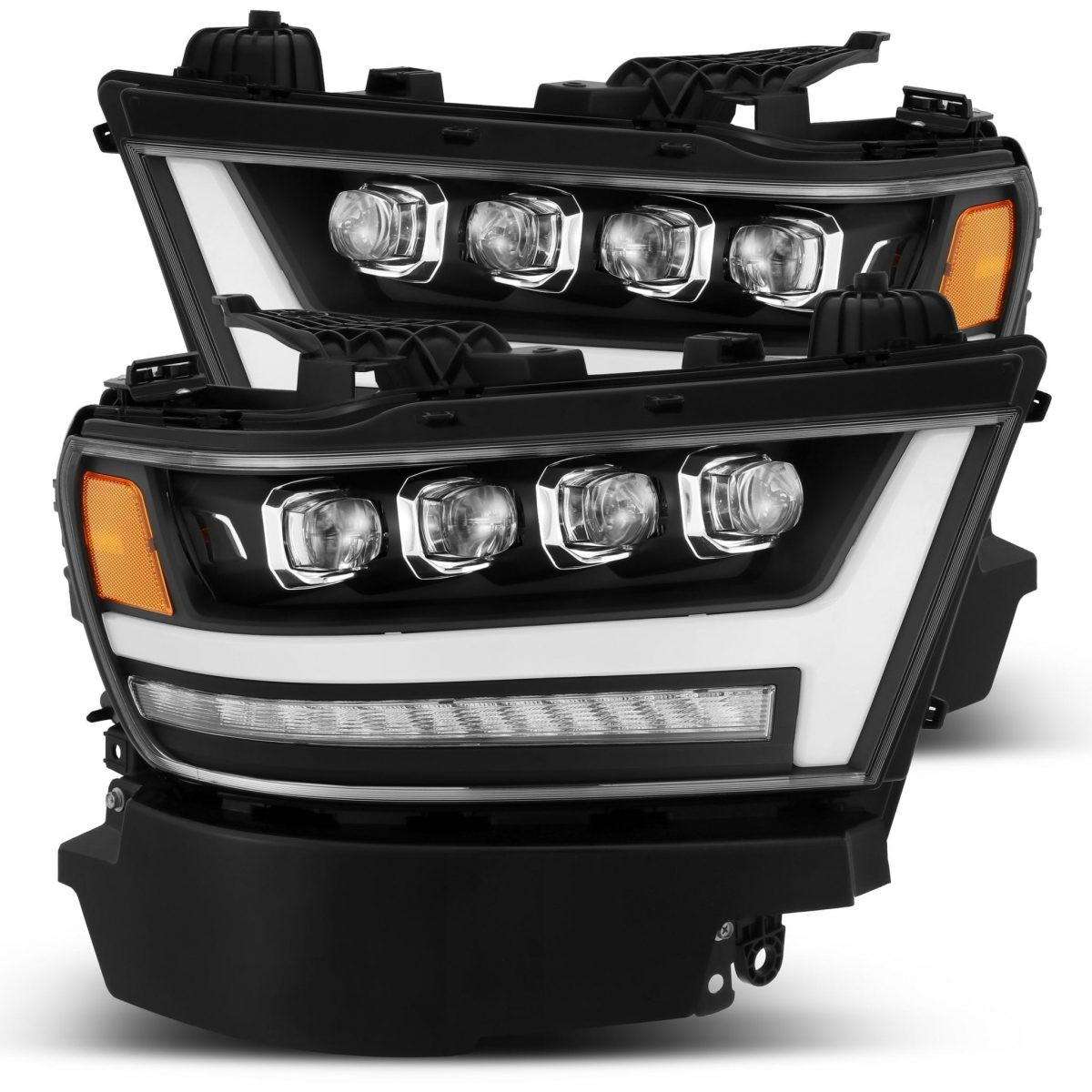 Buy Front headlights Dodge RAM 1500 2019-2023 LED Nova Series Black Alparex Ahl-DR19-N-B