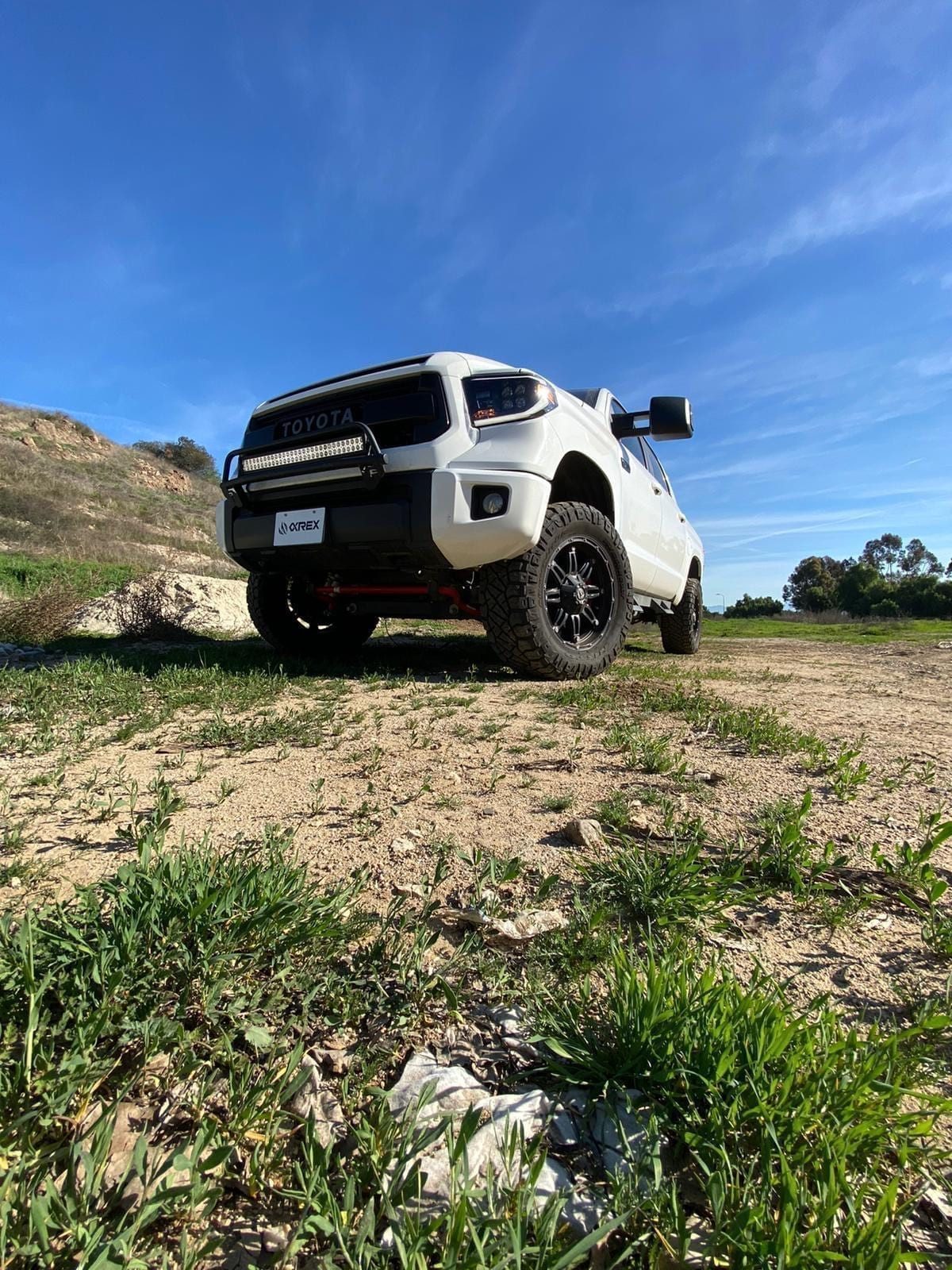 Buy Front headlights Toyota Tundra 2014-2021 LED NOVA Series Carbon-Black Alpharex Axhl-Tun14-PPTS-PLB-A