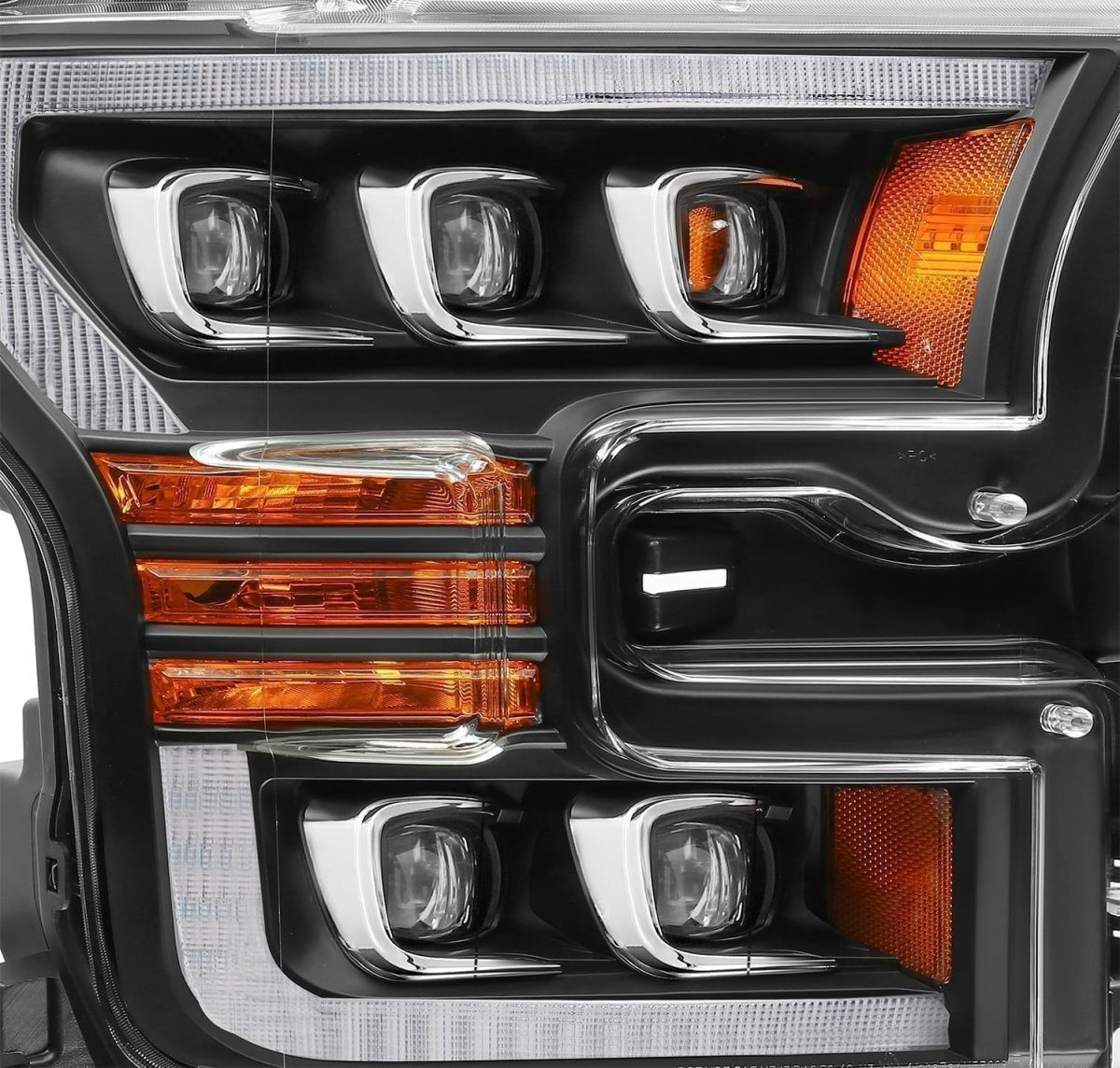 Купити Передні фари Ford F150 2015-2017 LED NOVA серія чорні AlphaRex AXHL-FF15-PPTS-LED-B-A-G2