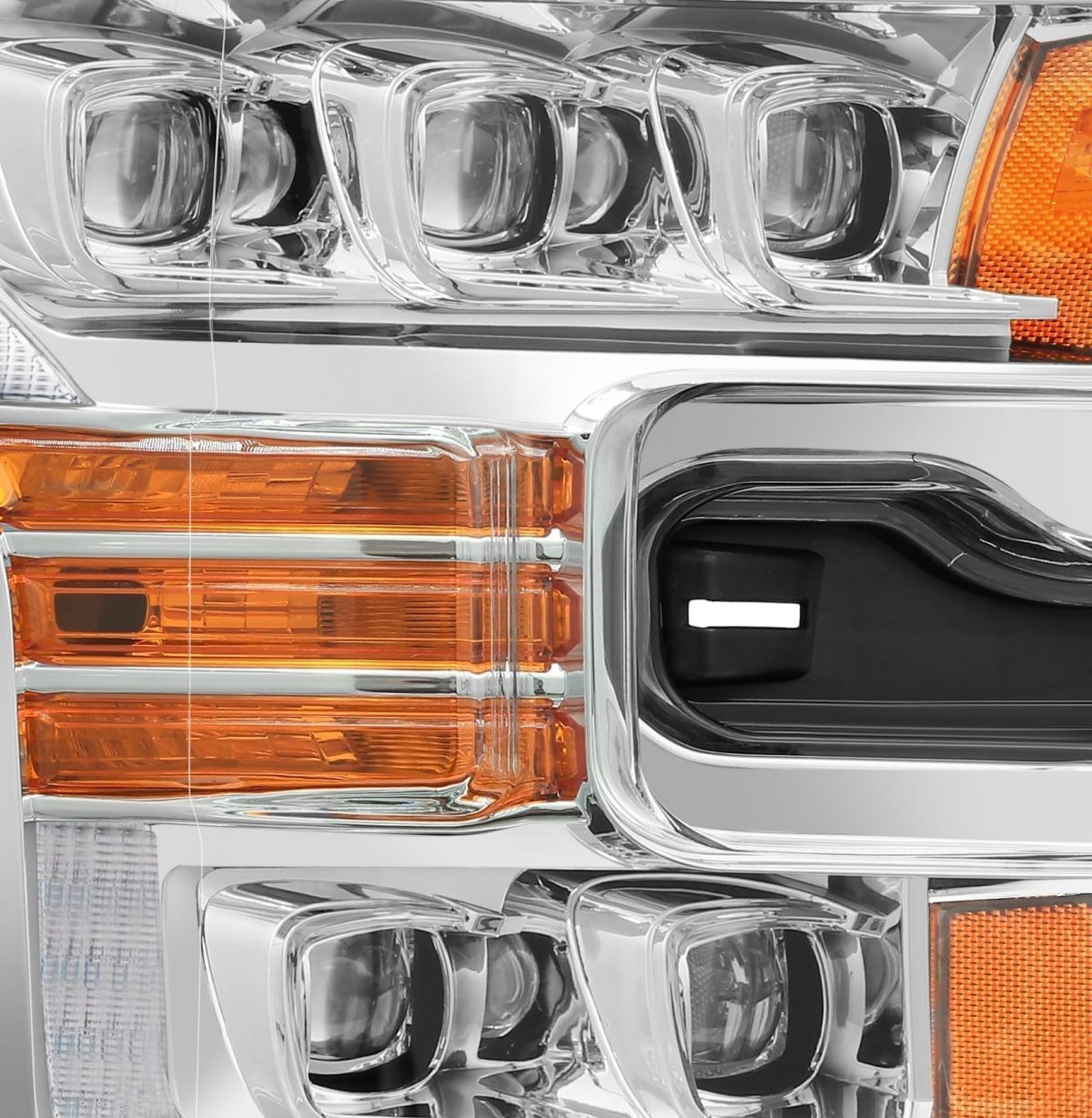 Купити Передні фари Ford F150 2015-2017 LED NOVA серія хром AlphaRex AXHL-FF15-PPTS-LED-C-A-G2