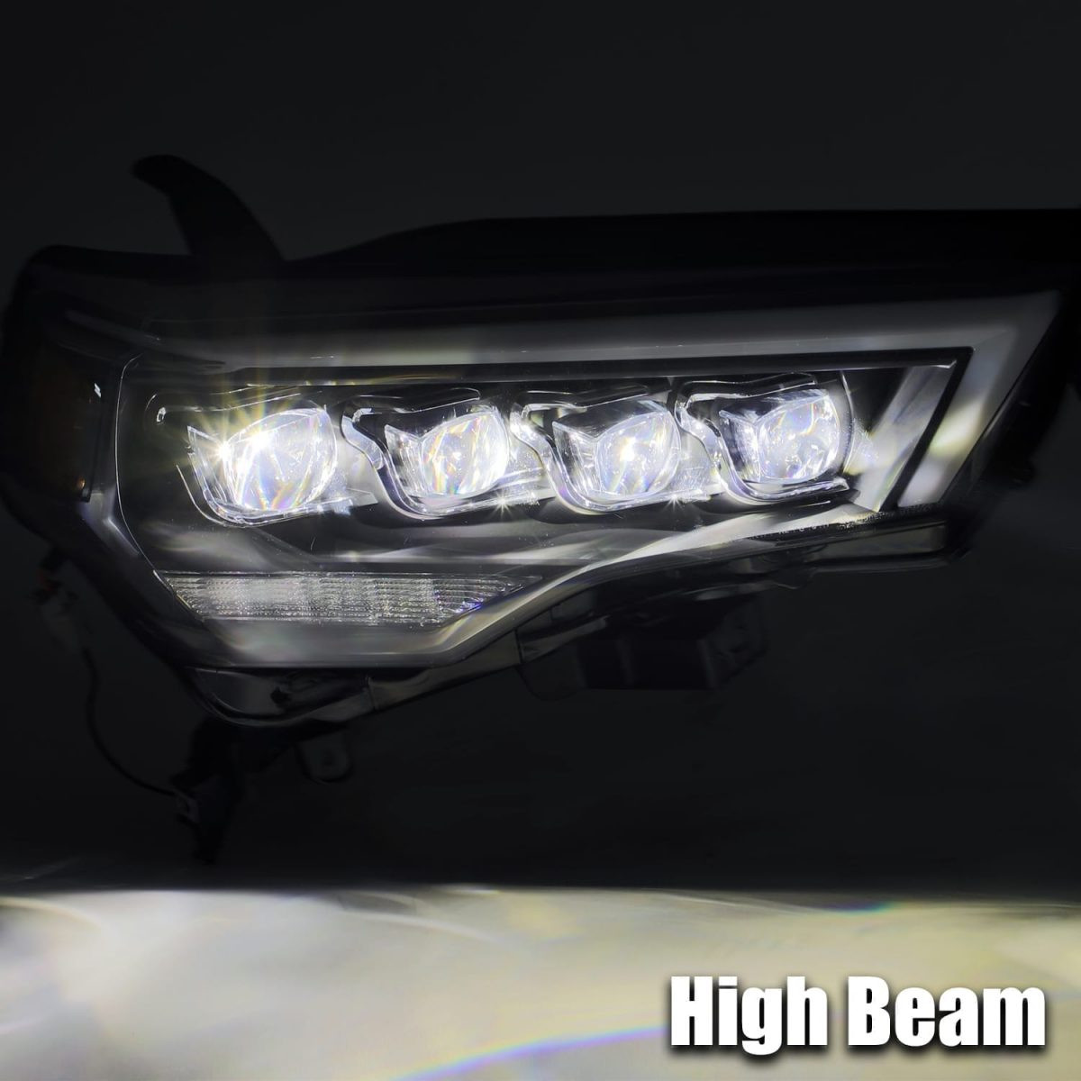 Купити Передні фари Toyota 4Runner 2014-2022 LED NOVA серія колір Alpha-Black AlphaRex AHL-T414-N-LB