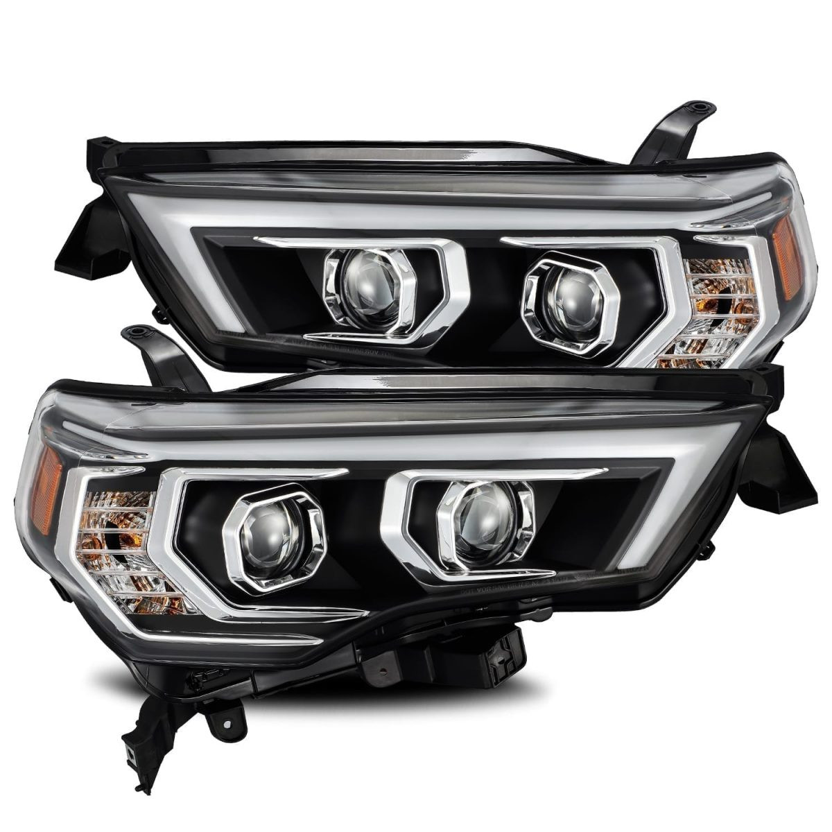 Купити Передні фари Toyota 4Runner 2014-2022 LED LUXX серія чорні AlphaRex AHL-T414-PL-SA-B