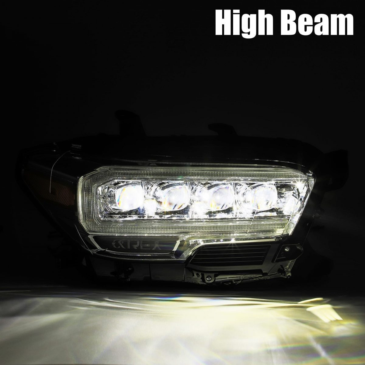 Купити Передні фари Toyota Tacoma 2016-2022 LED NOVA серія колір Alpha-Black AlphaRex AHL-TT16-N-LB
