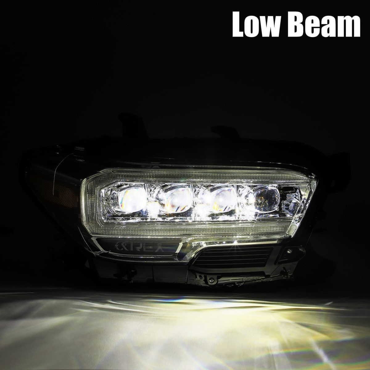 Buy Front headlights Toyota Tacoma 2016-2022 LED NOVA series Chrome Alpharex Ahl -tt16-N-C