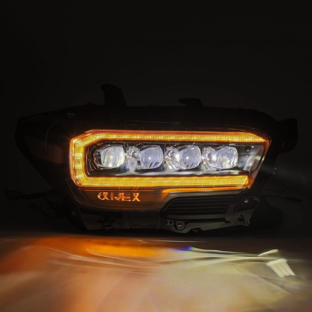 Buy Front headlights Toyota Tacoma 2016-2022 LED NOVA series Chrome Alpharex Ahl -tt16-N-C
