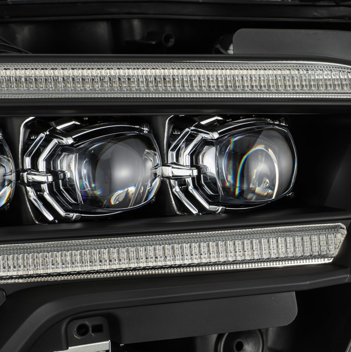 Buy Front headlights Toyota Tacoma 2016-2022 LED NOVA Black Alpharex Ahl -tt16-N-B series