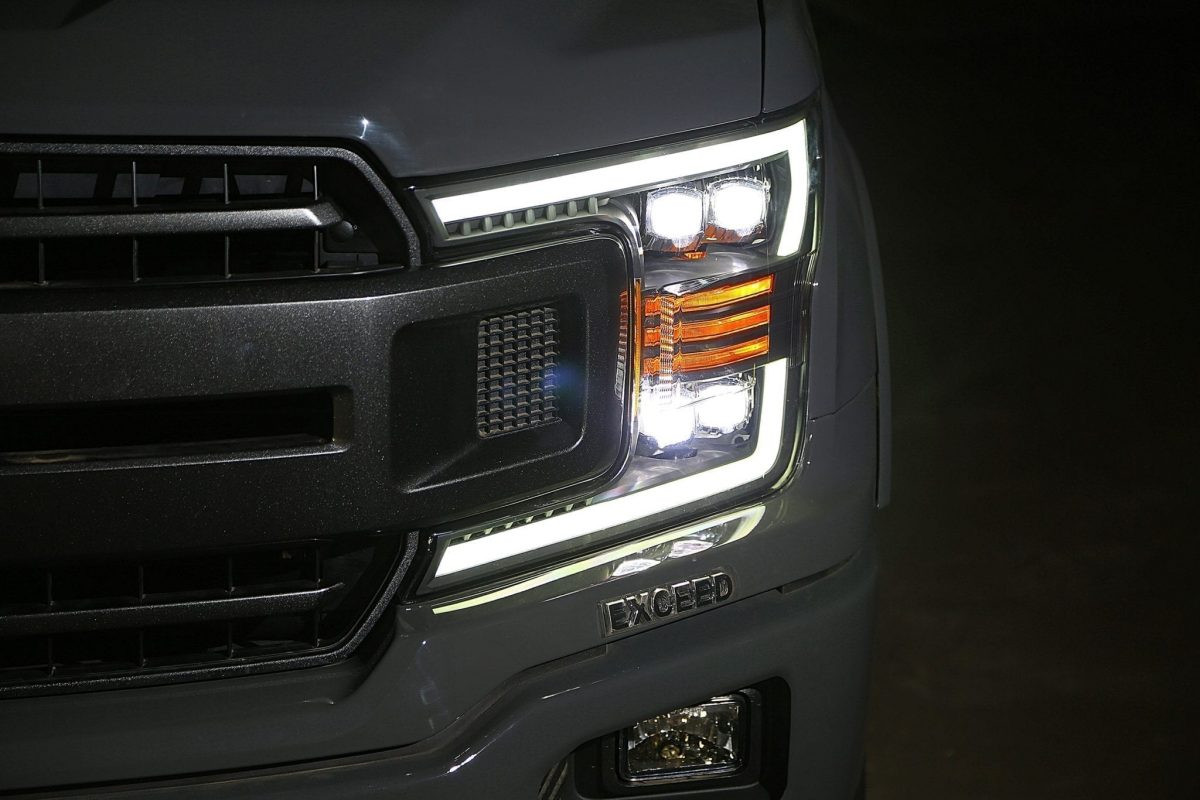 Buy FRON FROD F150 2018-2020 LED Nova Series Color ALPHA-BLACK ALPHAREX AXHL-FIF18-PLB-FLB-A-G2