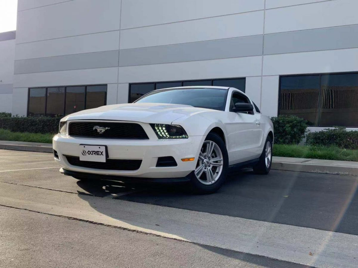 Buy Ford Mustang Ford 2010-2014 LED LUXX Series Carbon-Black Alpharex AHL-FM10-PL-SA-LB