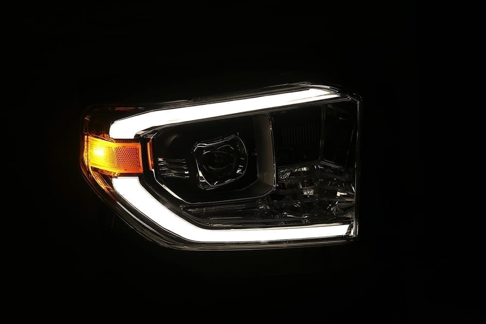 Buy Front headlights Toyota Tundra 2014-2021 LED LUXX Series Black Alpharex Ahl-Tun14-Pl-Sa-B