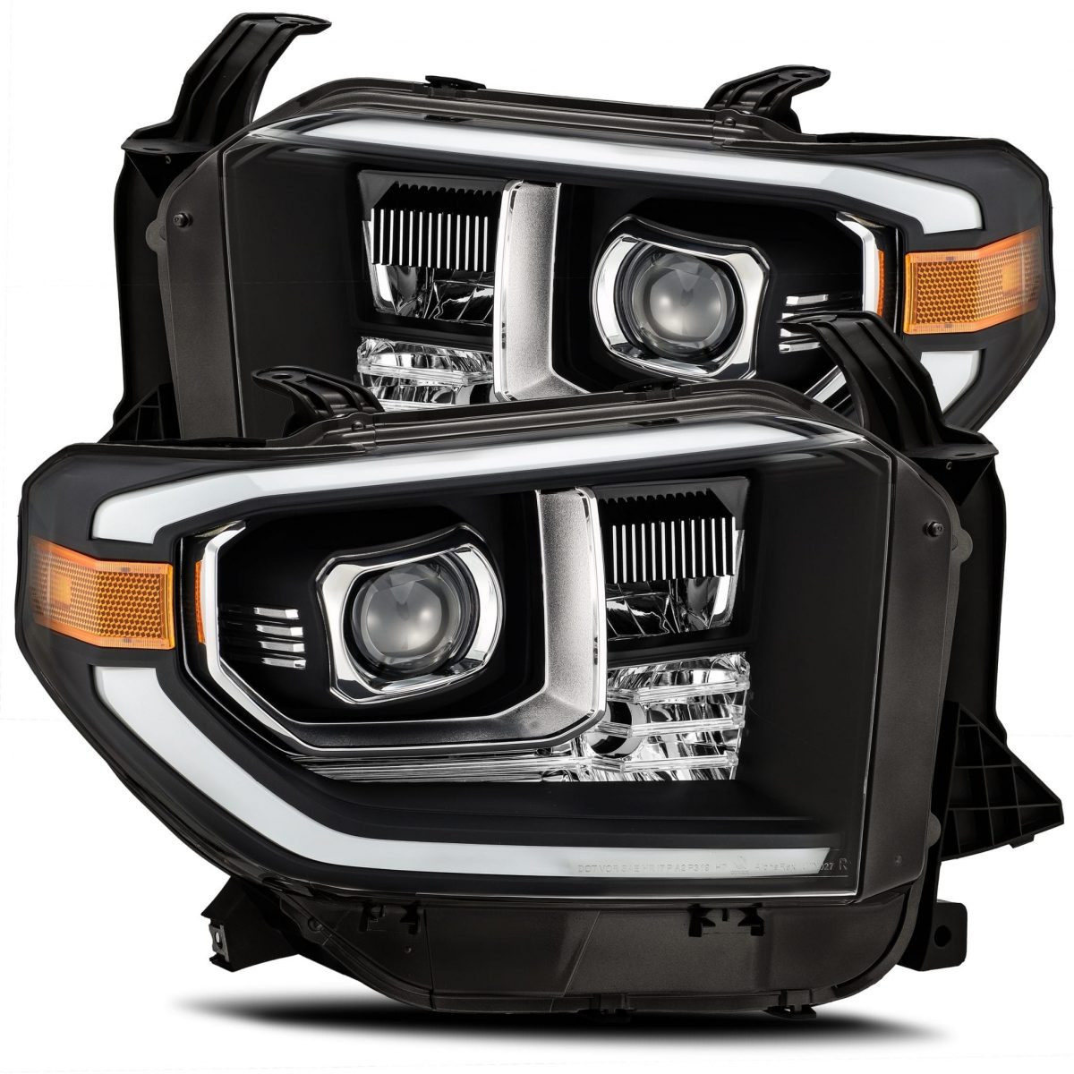 Buy Front headlights Toyota Tundra 2014-2021 LED LUXX Series Black Alpharex Ahl-Tun14-Pl-Sa-B