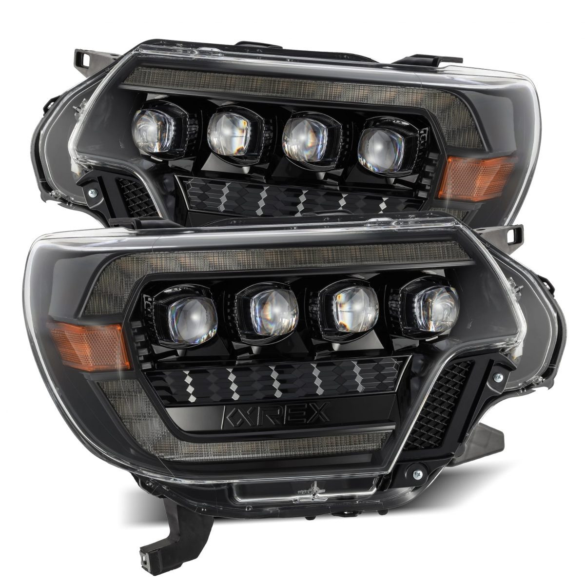 Buy Front headlights Toyota Tacoma 2012-2015 LED NOVA Series Color Alpha-Black Alpharex Ahl -t12-N-Flb