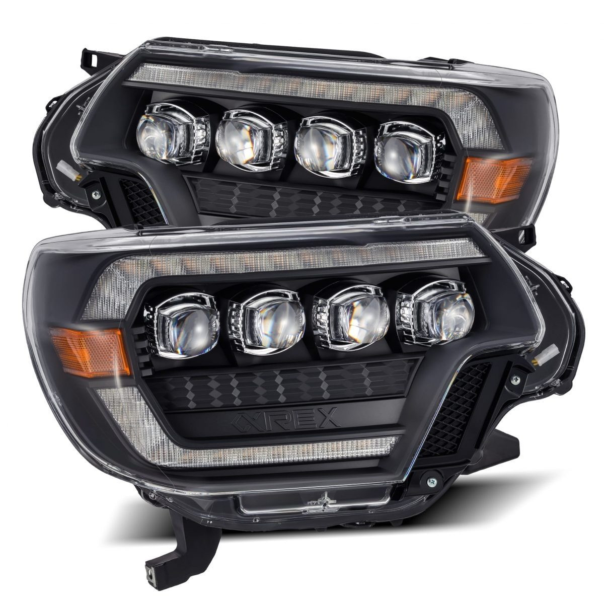 Buy Front headlights Toyota Tacoma 2012-2015 LED NOVA Black Alpharex Ahl -tt12-N-B