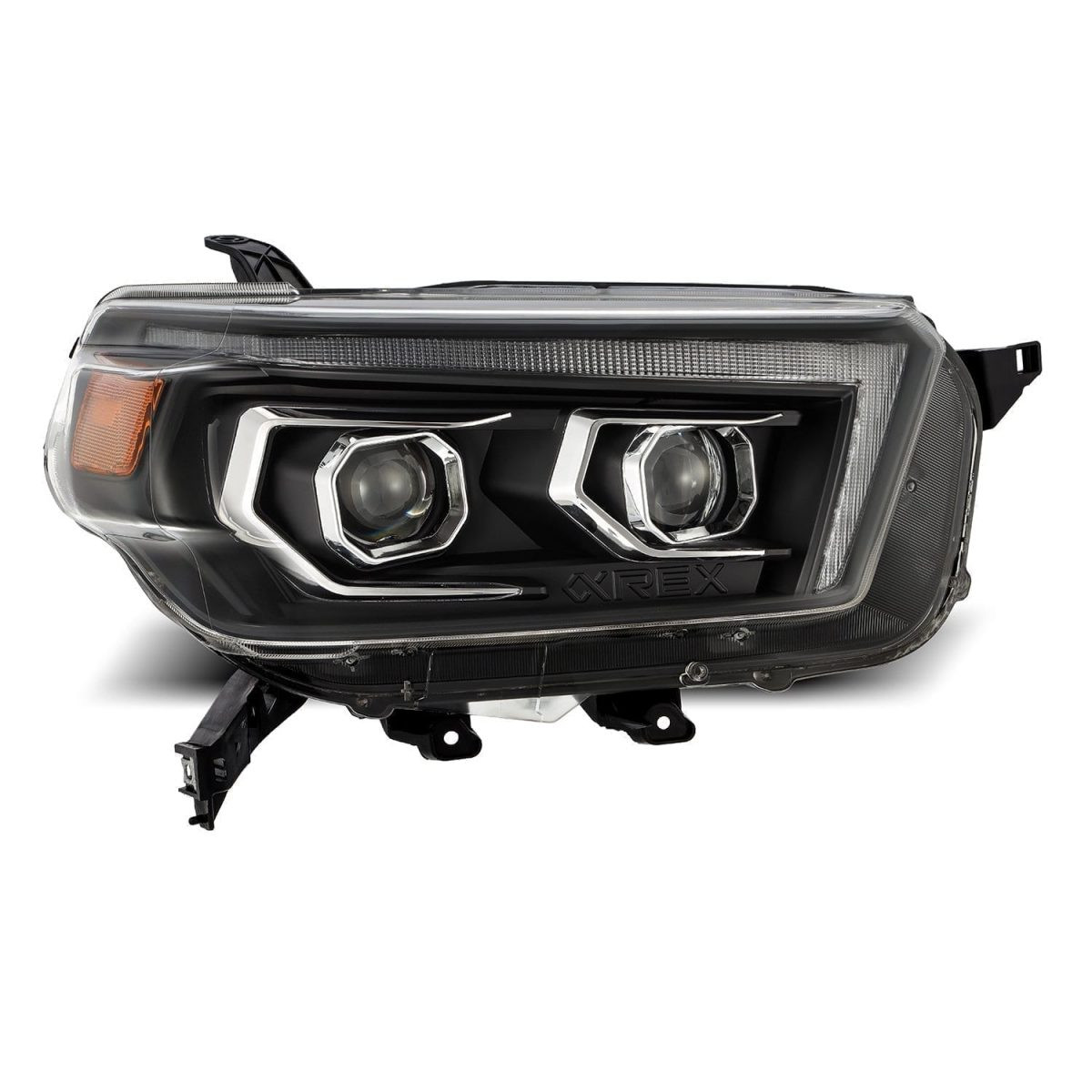 Купить Передние фары LED Toyota 4Runner 2010-2013 LED LUXX серия черные AlphaRex AHL-T410-PL-SA-B