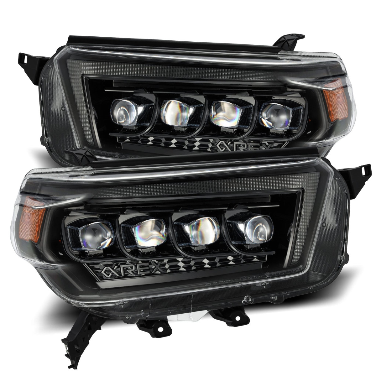 Купить Передние фары Toyota 4Runner 2010-2013 LED NOVA серия цвет Alpha-Black AlphaRex AHL-T410-N-FLB