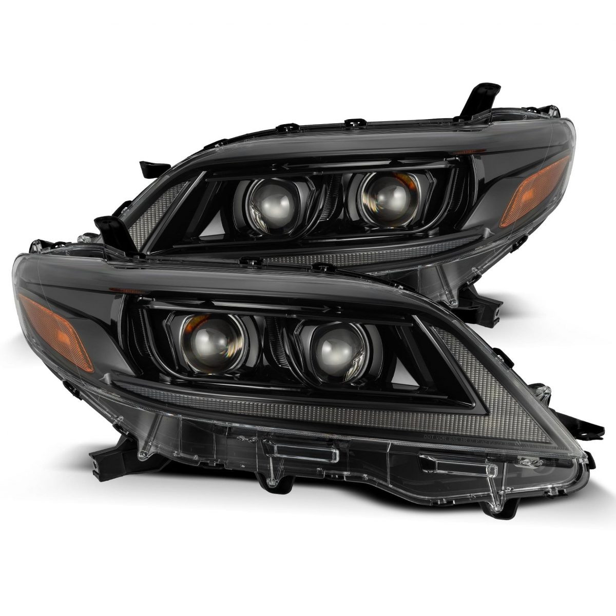 Buy Front headlights Toyota Sienna 2011-2020 LED PRO Series Color Alpha-Black Alpharex AHL-TS11-P-Flb