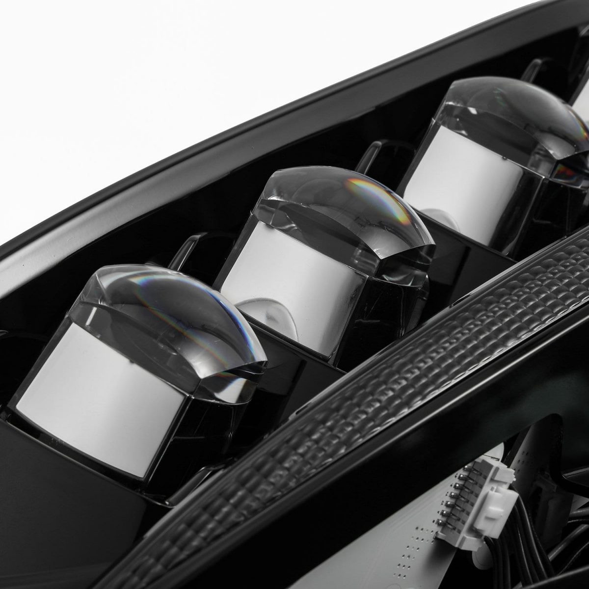 Купити Передні фари Toyota Sienna 2011-2020 LED NOVA серія колір Alpha-Black AlphaRex AHL-TS11-N-FLB