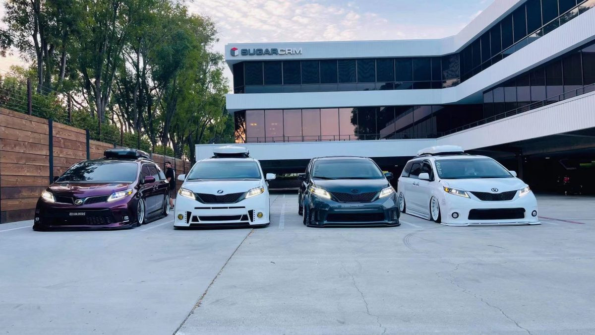 Купити Передні фари Toyota Sienna 2011-2020 LED LUXX серія колір Alpha-Black AlphaRex AHL-TS11-PL-SA-FLB