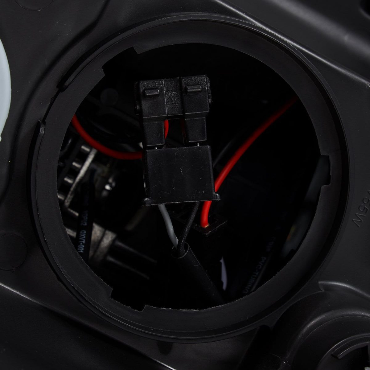 Buy Front headlights Dodge RAM 2500 2019-2023 LED LUXX Series Color ALPHA-BLACK ALPHAREX AHL-DR219-PL-SA-FLB