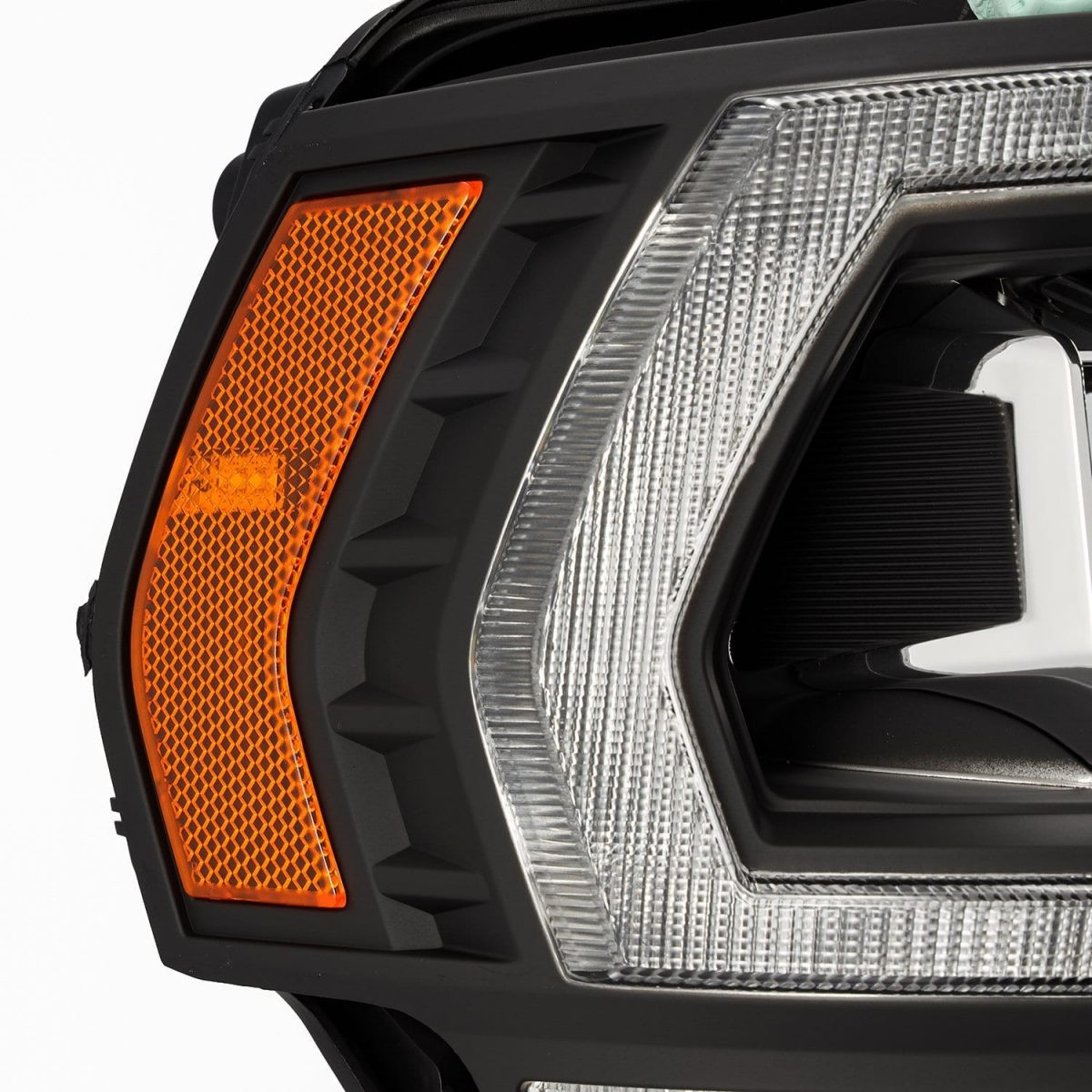 Buy Front headlights Dodge RAM 2500 2019-2023 LED LUXX Series Black Alpharex AHL-DR219-PL-SA-B