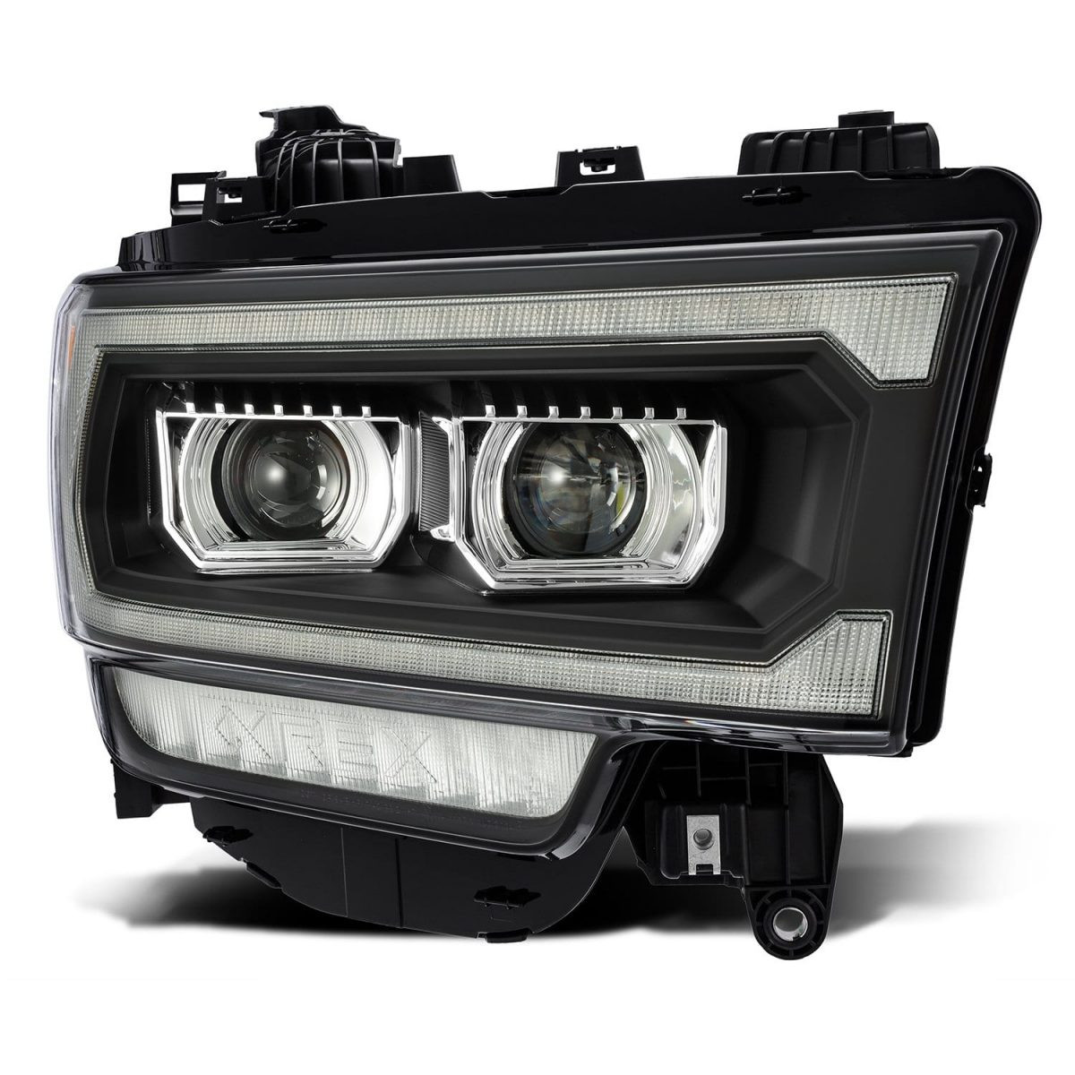 Buy Front headlights Dodge RAM 2500 2019-2023 LED LUXX Series Black Alpharex AHL-DR219-PL-SA-B