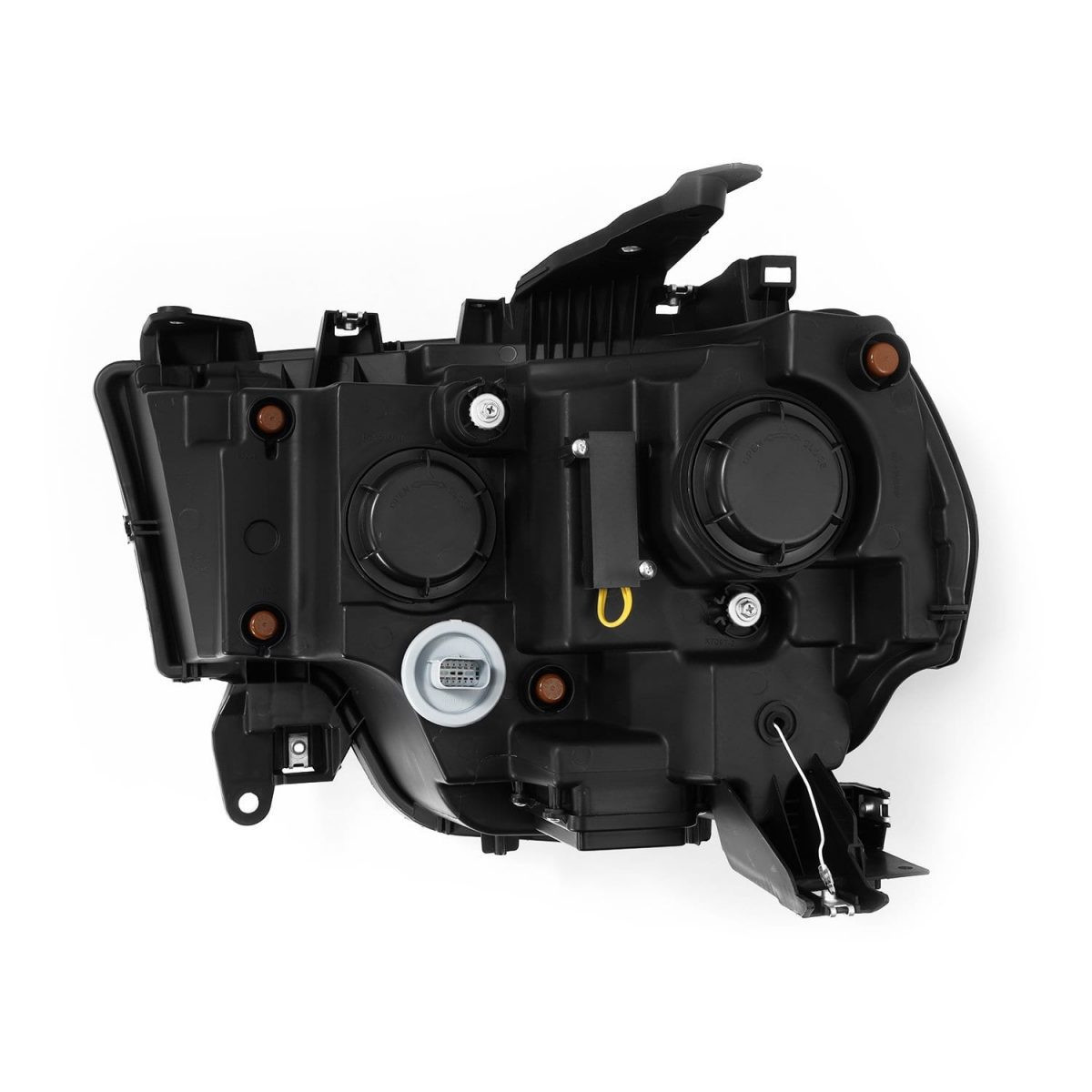 Buy Front headlights Dodge RAM 2500 2019-2023 LED NOVA Series Color Alpha-Black Alpharex AHL-DR219-N-FLB