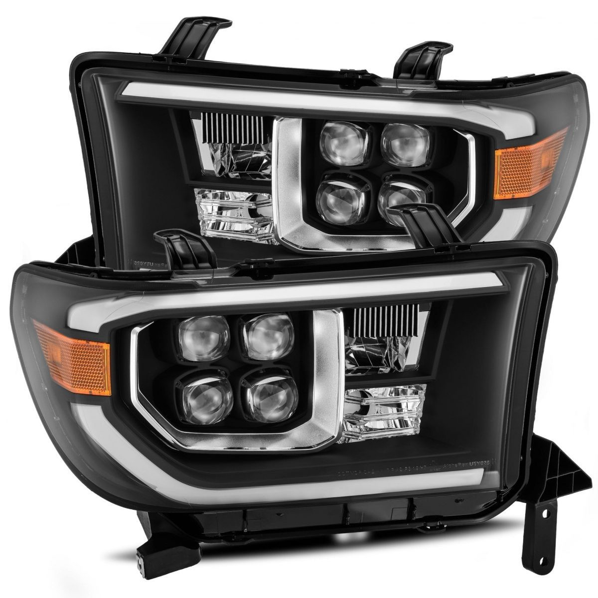 Buy Front headlights Toyota Tundra 2007-2013 LED NOVA Black ALPHAREX AHL-TUN07-N-AA-B