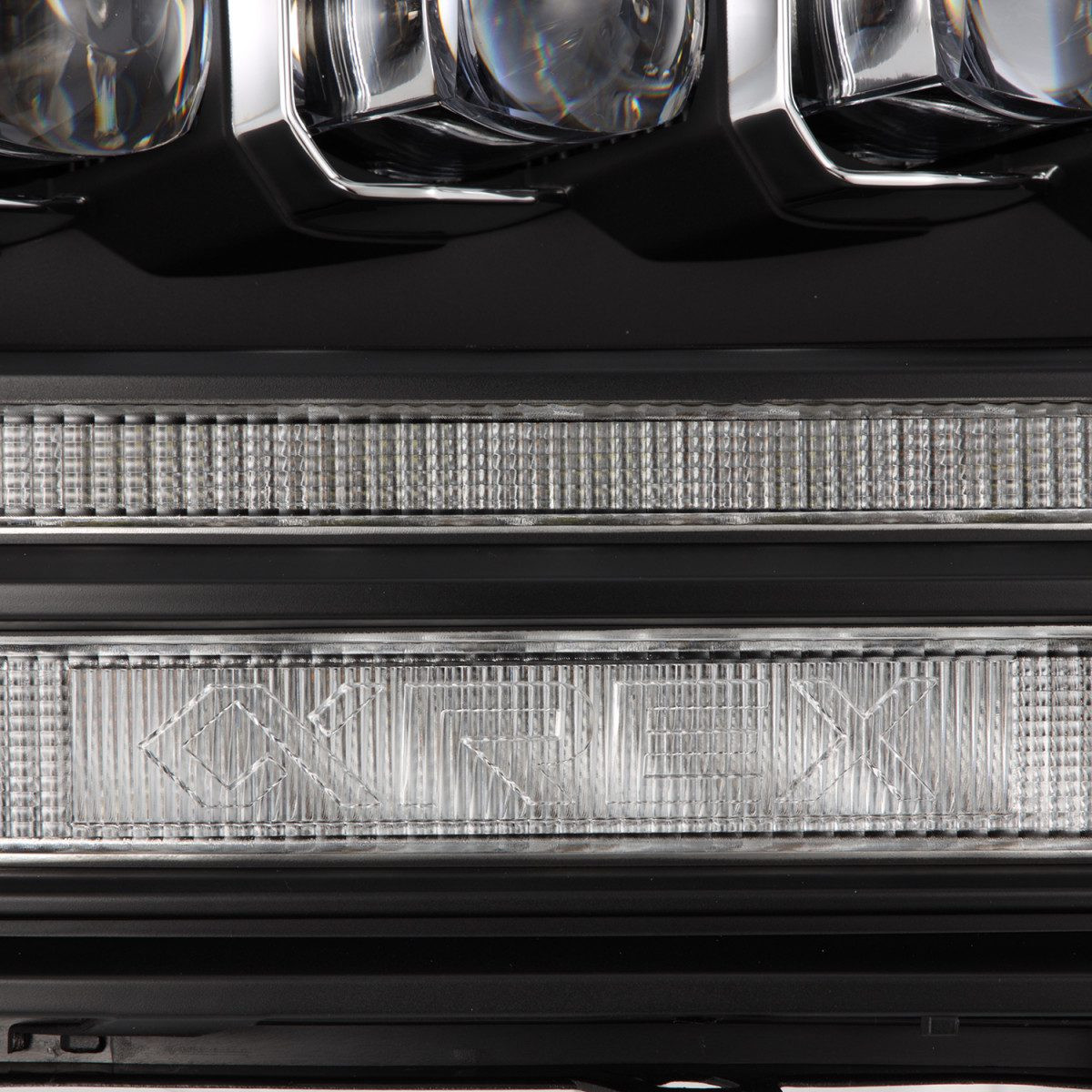 Купить Передние фары Dodge Ram 1500 Classic 2009-2023 LED G2 Style NOVA серия черные AlphaRex AHL-DR09-G5-N-B