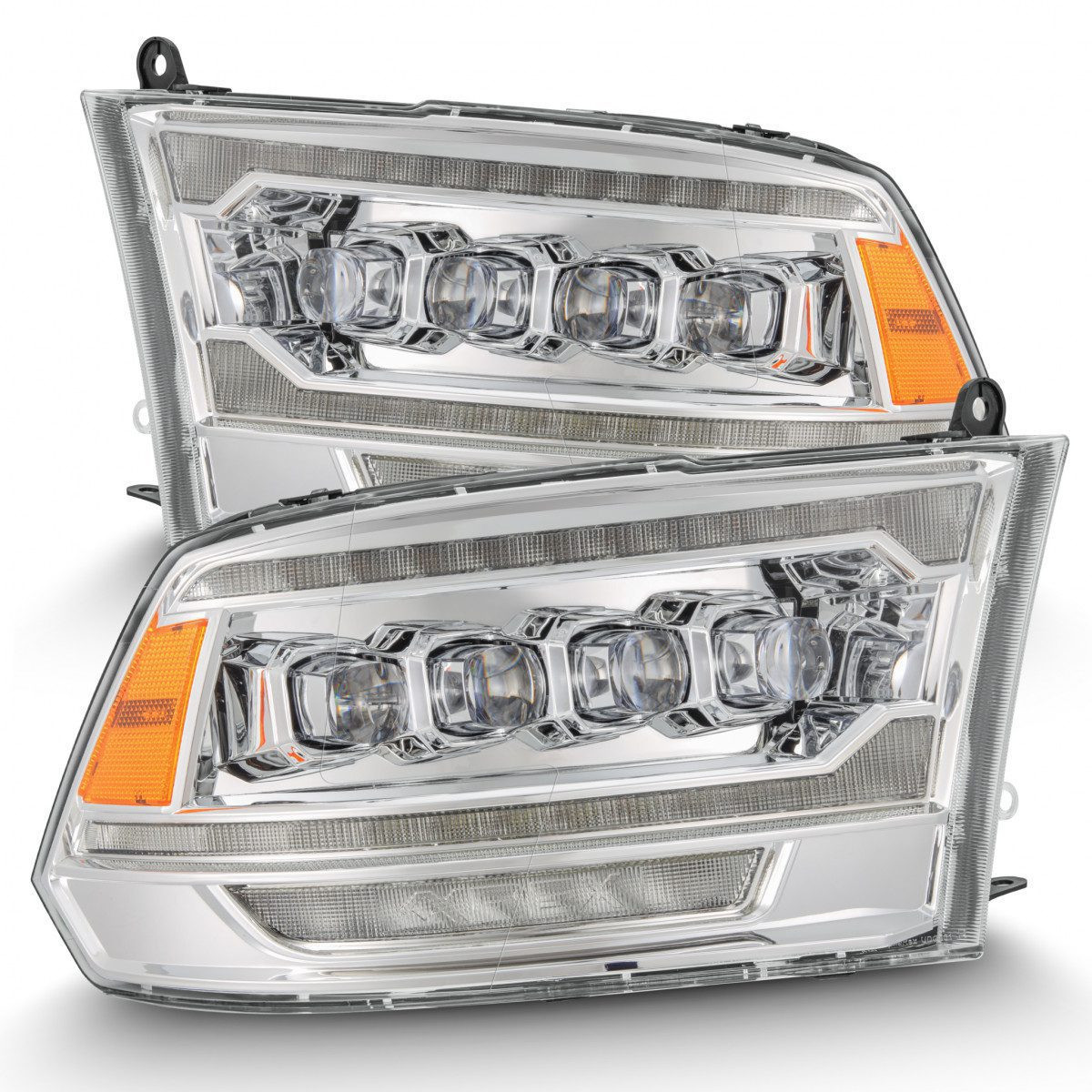 Buy Front headlights Dodge RAM 1500 Classic 2009-2023 Led G2 Style Nova Series Chrome Alpharex AHL-DR09-G5-N-C