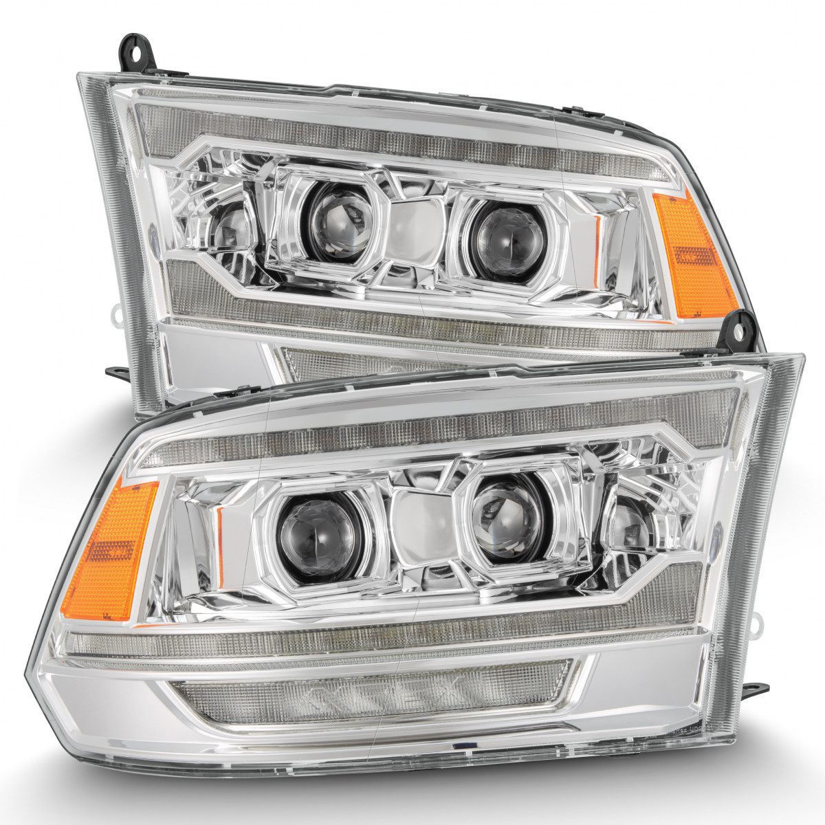 Buy Front headlights Dodge Ram 1500 Classic 2009-2023 G2 Style Pro Series Chrome Alpharex AHL-DR09-G5-P-S-C