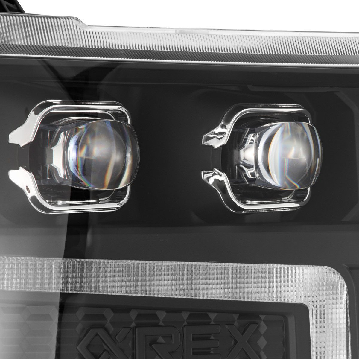 Buy Front headlights Chevrolet Silverado 1500 2016-2018 LED NOVA Black Alpharex Ahl-Cl16-N-B