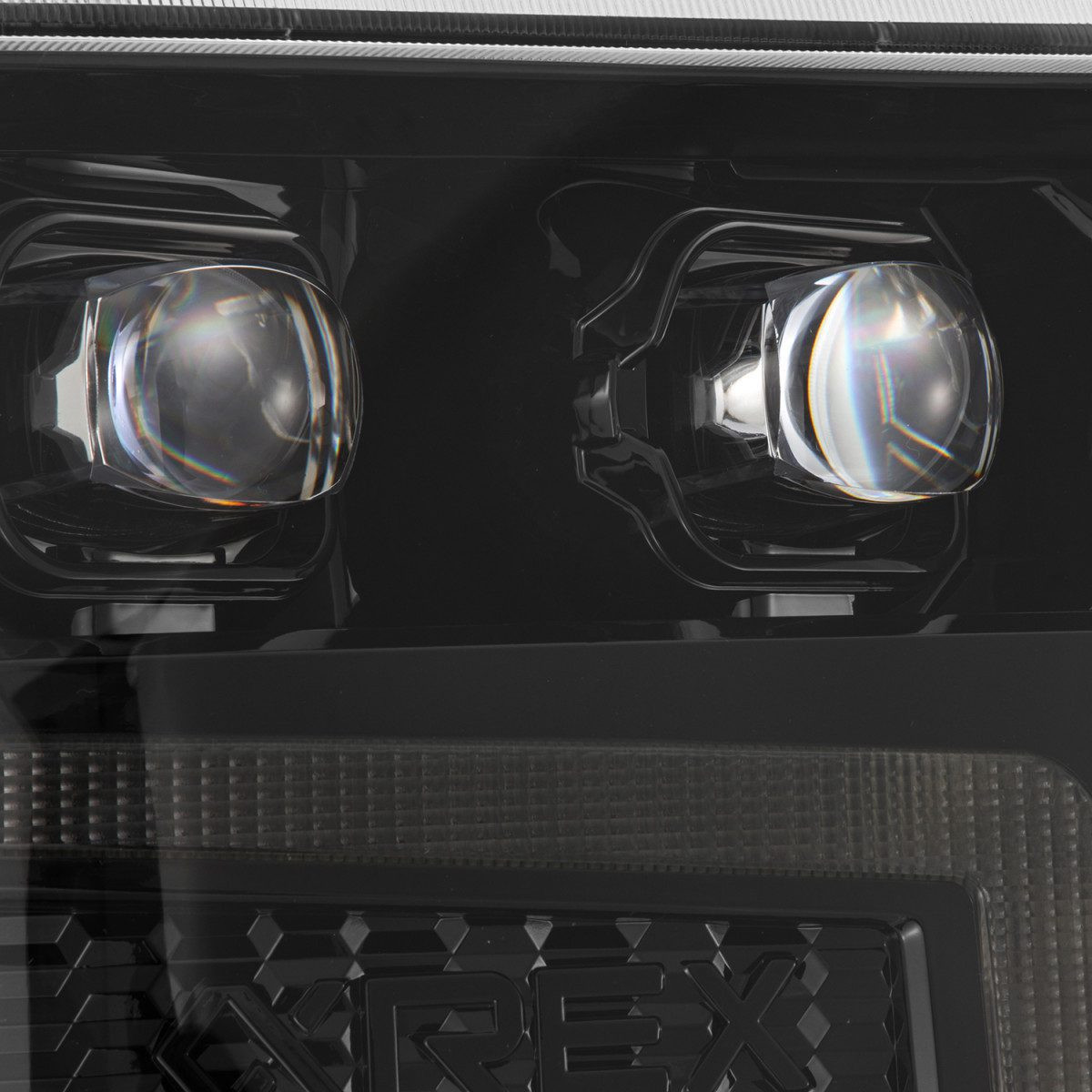 Buy Front headlights Chevrolet Silverado 1500 2016-2018 LED NOVA ALPHA-BLACK ALPHAREX AHL-CL16-N-FLB series