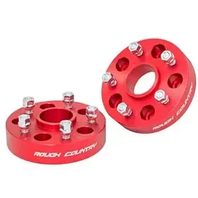 Купить Wheel spacers RED 38mm Rough Country - Jeep Wrangler JK 07-18