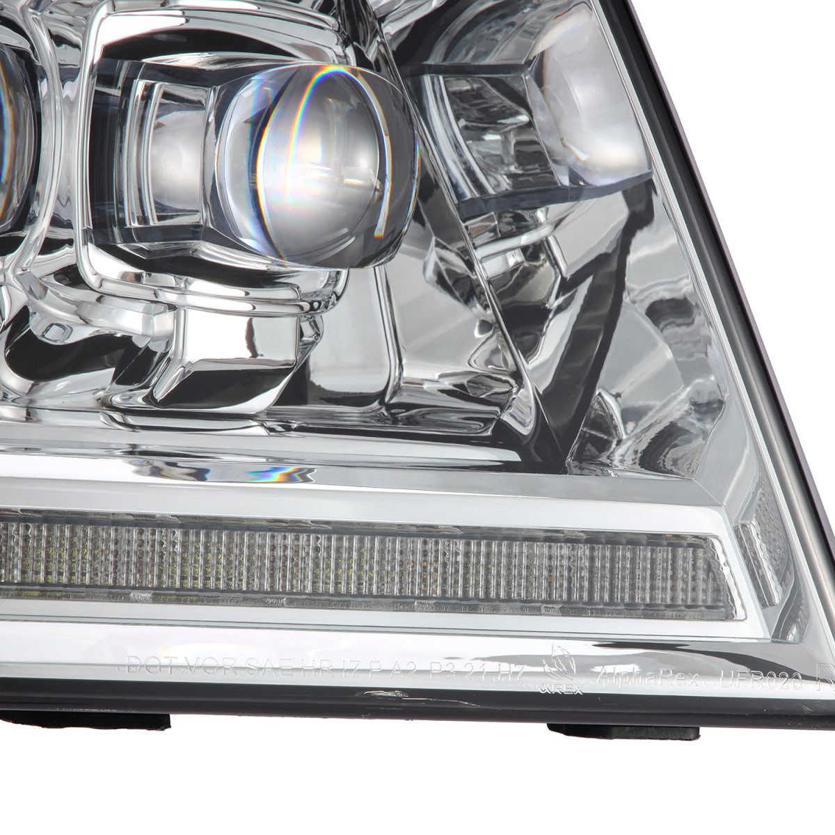 Купить Передние фары Ford F150 2004-2008 LED NOVA серия хром AlphaRex AHL-FF04-N-C