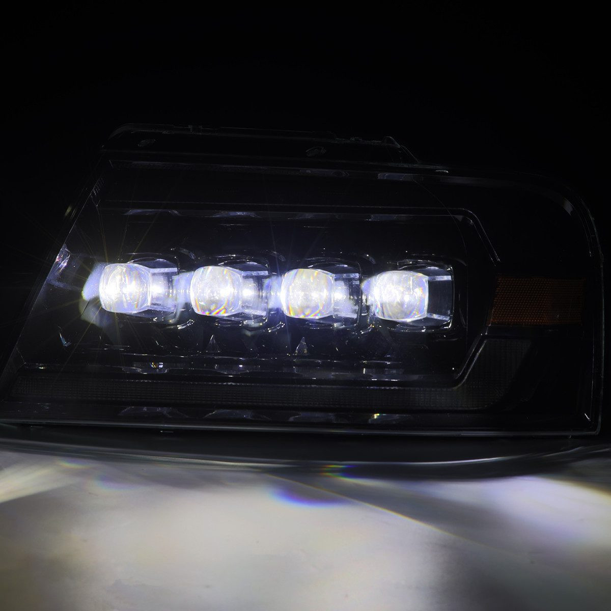 Buy Ford Ford F150 2004-2008 LED NOVA Series Color ALPHA-BLACK ALPHAREX AHL-FF04-N-FLB