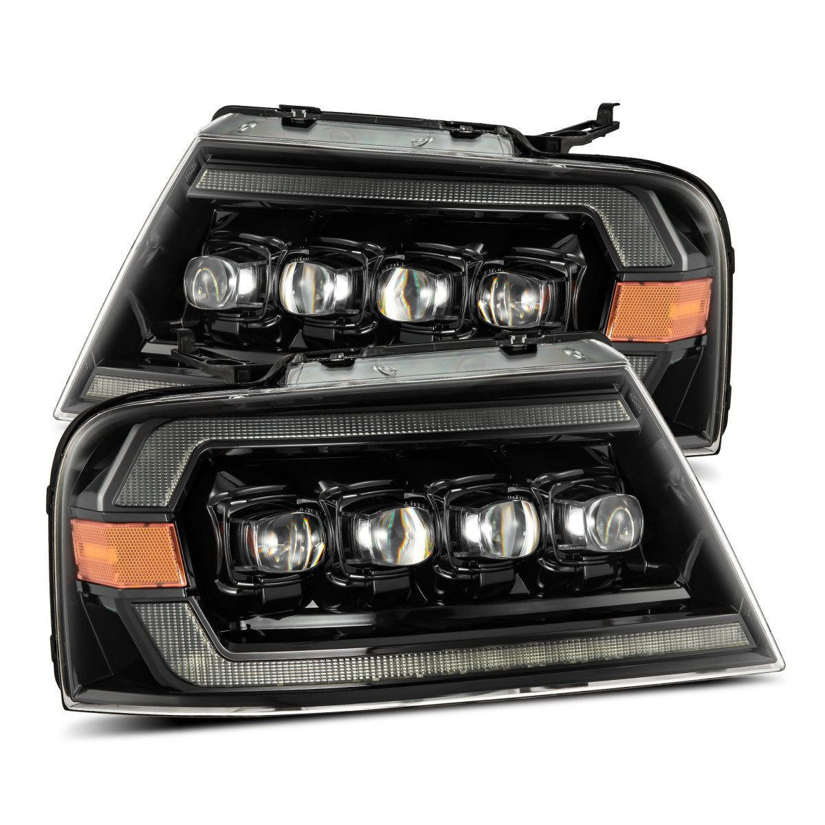 Buy Ford Ford F150 2004-2008 LED NOVA Series Color ALPHA-BLACK ALPHAREX AHL-FF04-N-FLB