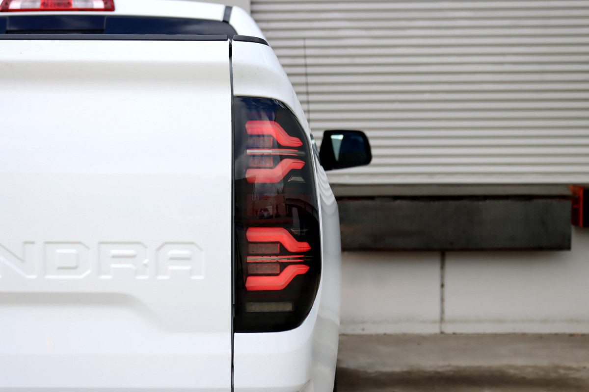 Buy Rear headlights Toyota Tundra 2014-2021 LED LUXX Series Black-red Alpharex RTL-TUN14-SA-RR-LBS