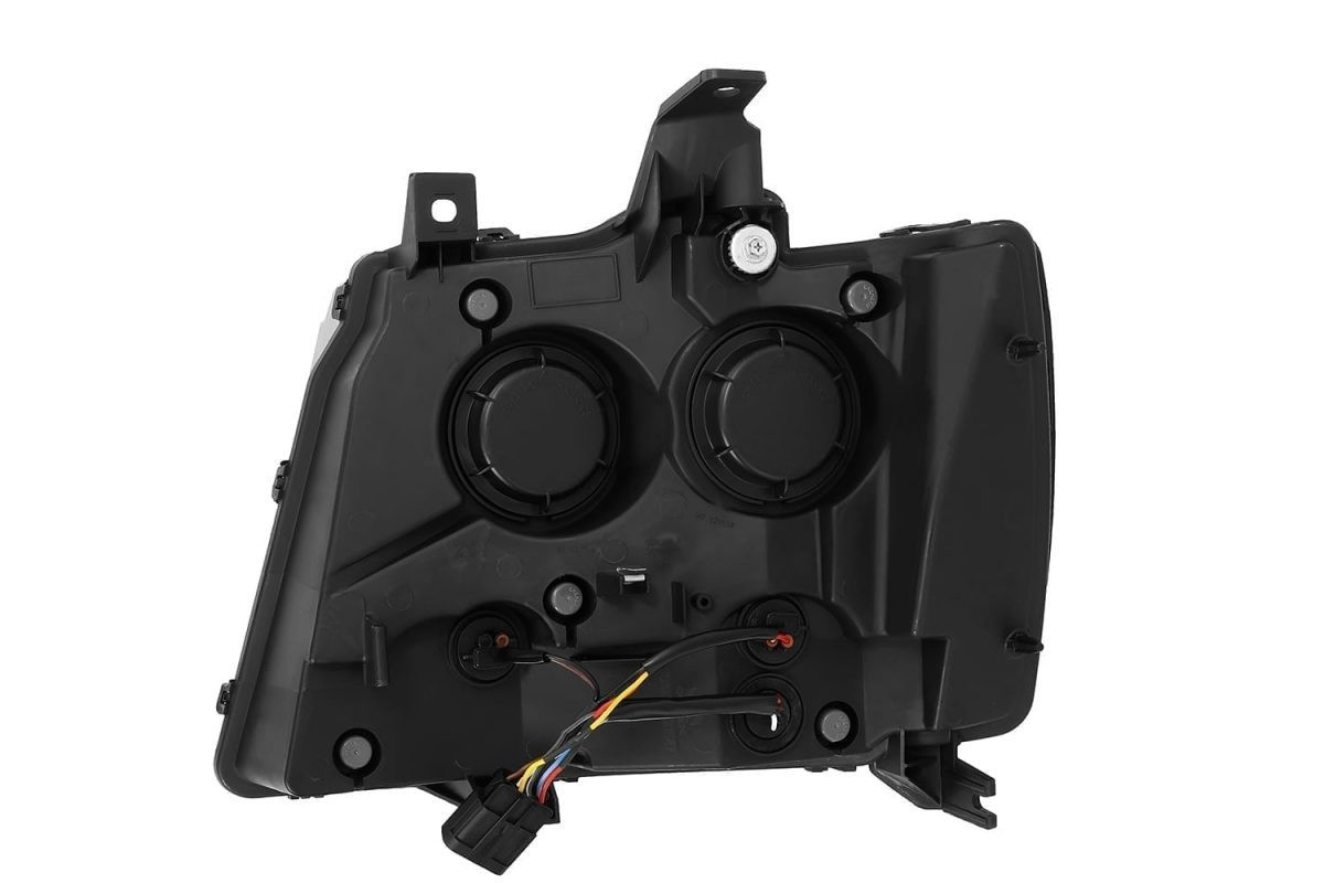 Купить Передние фары Chevy Tahoe 2007-2013 G2 Style PRO серия черные AlphaRex AHL-CT07-P-SA-B