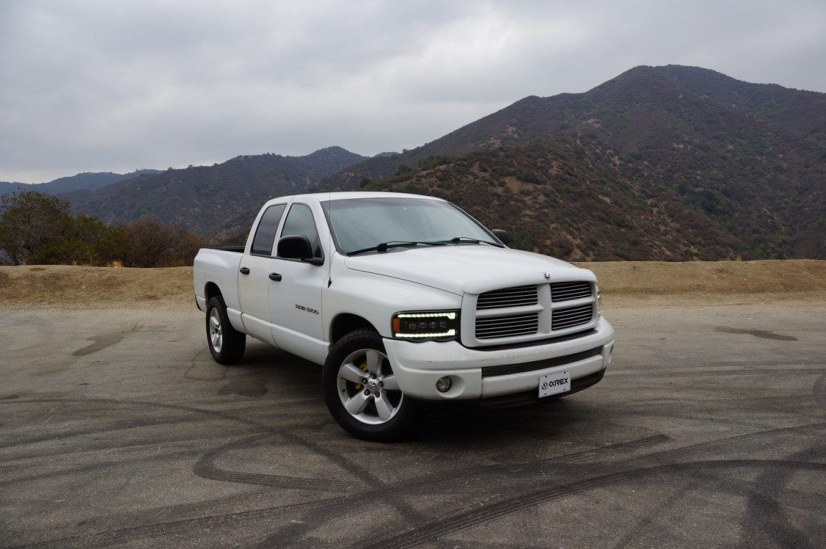 Buy Front headlights Dodge RAM 1500 Classic 2002-2005 LED NOVA CHRM CHRME ALPHARAREX AHL-DR02-N-C