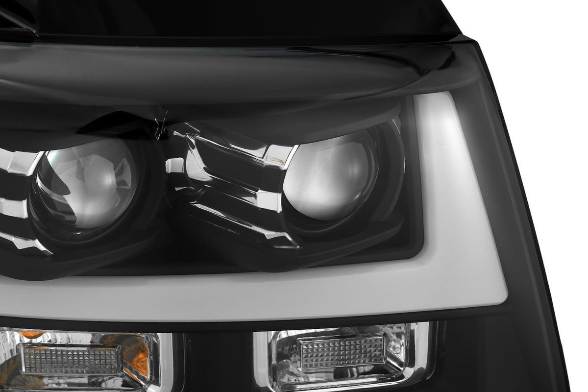 Buy Front headlights Chevy Tahoe 2007-2013 Led G2 Style Luxx Series Black Alpharex AHL-CT07-PL-SA-B