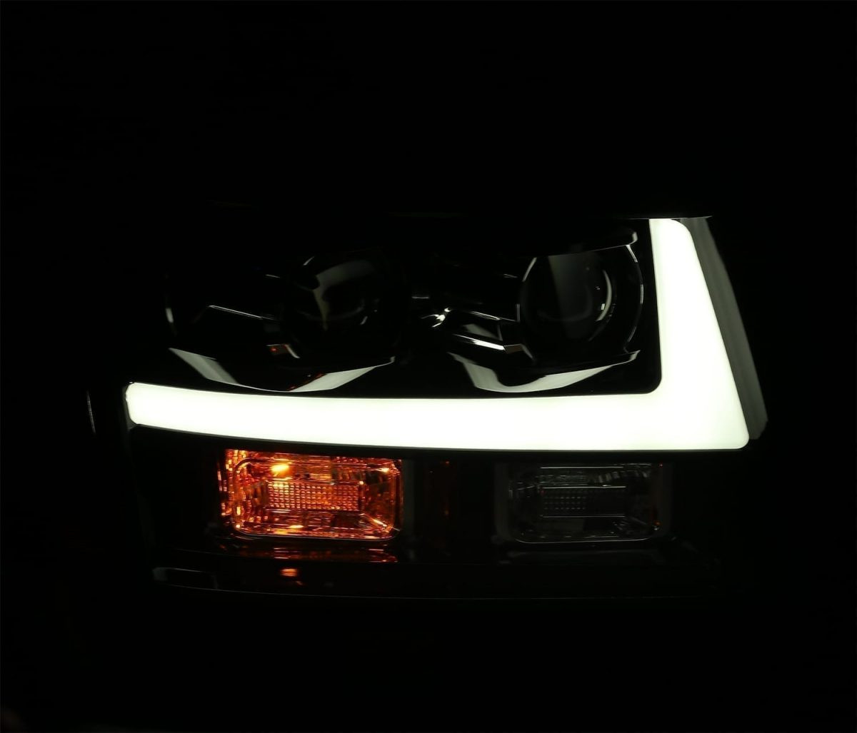 Buy Front headlights Chevy Tahoe 2007-2013 Led G2 Style Luxx Series Black Alpharex AHL-CT07-PL-SA-B