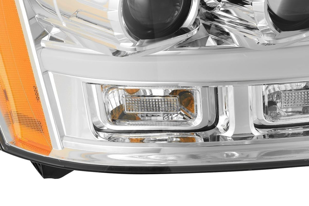 Купити Передні фари Chevy Tahoe 2007-2013 LED G2 Style LUXX серія хром AlphaRex AHL-CT07-PL-SA-C