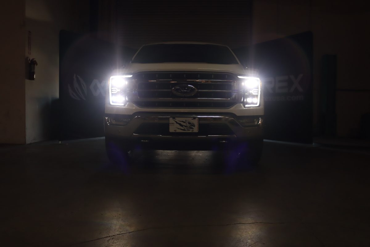 Buy Ford Ford F150 2021-2022 LED NOVA Series Color ALPHA-BLACK ALPHAREX AHL-FF21-G2-N-FLB