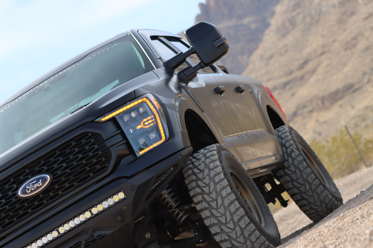 Buy Ford Ford F150 2021-2022 LED NOVA Series Color ALPHA-BLACK ALPHAREX AHL-FF21-G2-N-FLB