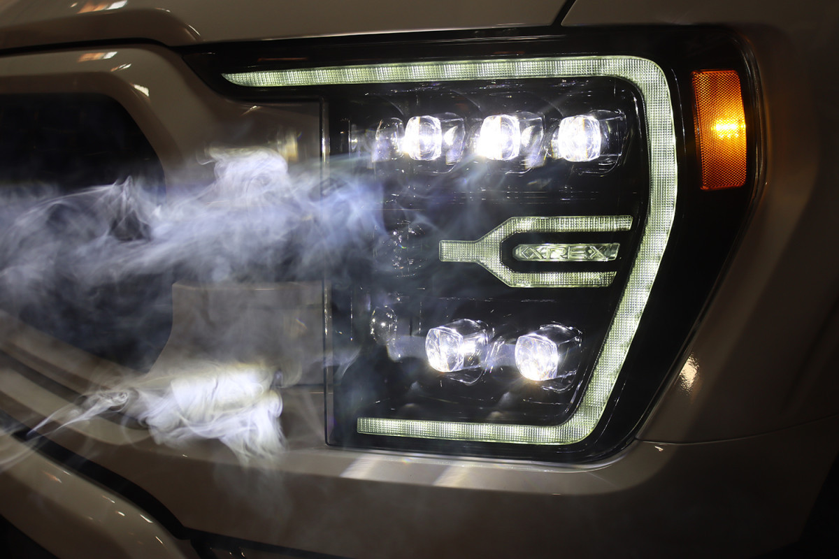 Buy Ford Ford F150 2021-2022 LED NOVA Series Color ALPHA-BLACK ALPHAREX AHL-FF21-G2-N-FLB