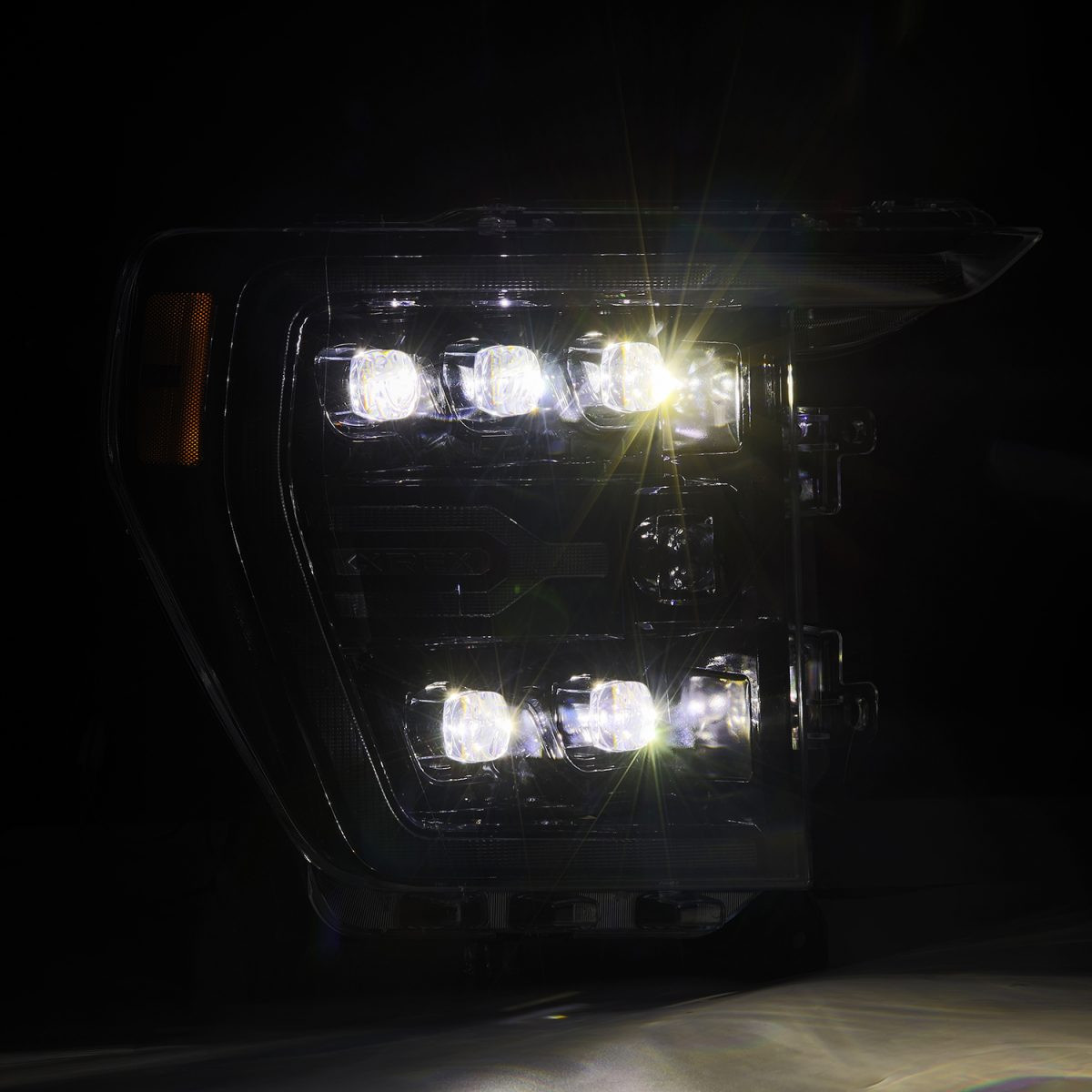 Buy Ford Ford F150 2021-2022 LED NOVA Series Color ALPHA-BLACK ALPHAREX AHL-FF21-G2-N-FLB